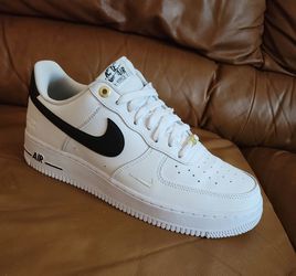 Nike Air Force 1 '07 LV8 40th anniversary trainers in white and black