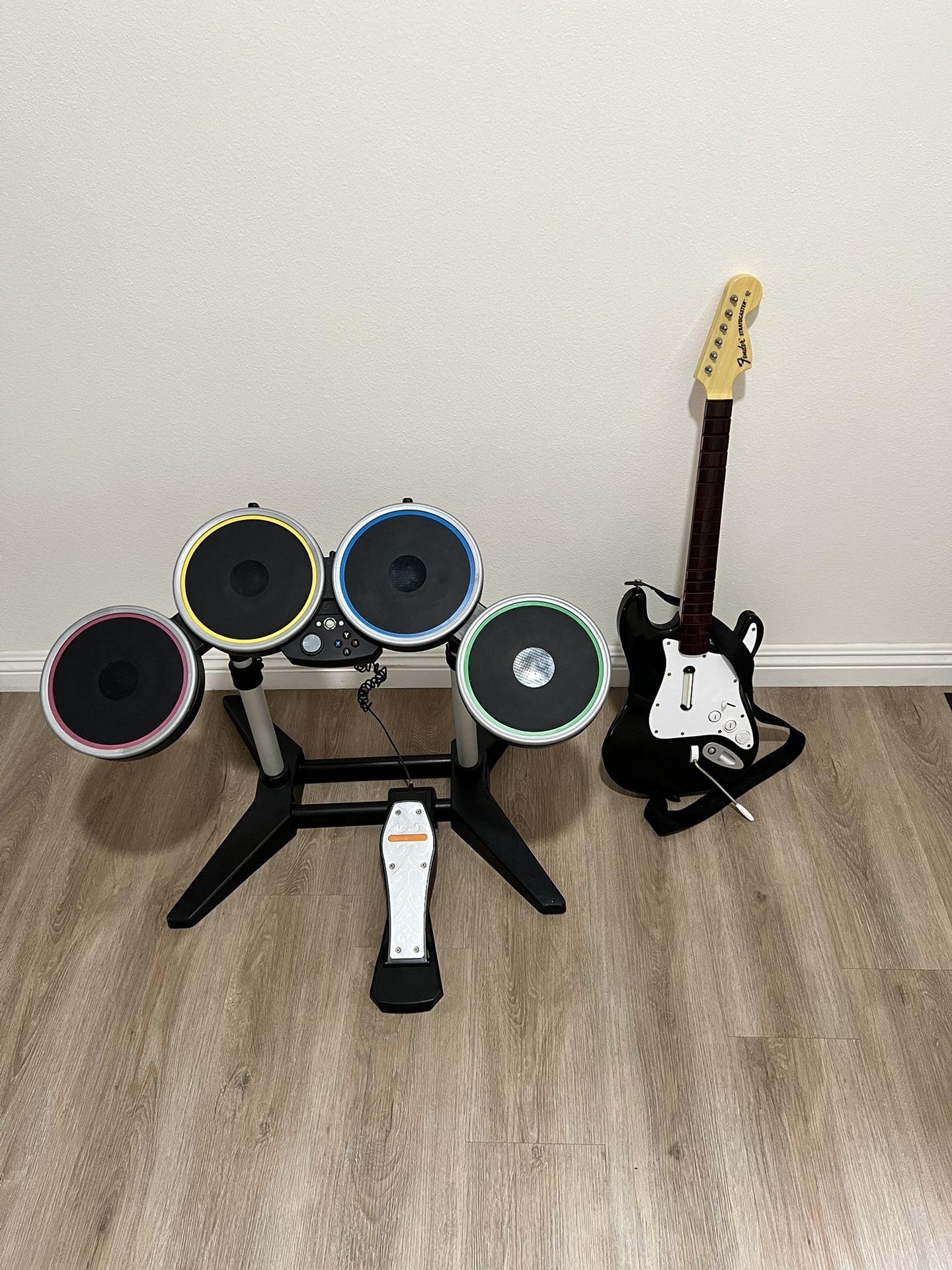 Rock Band 4 Drums And Guitar For Xbox 360