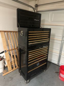 Vintage Snap-on Tool Box / Roll Cabinet w/ Upper Hutch – 20 Drawers