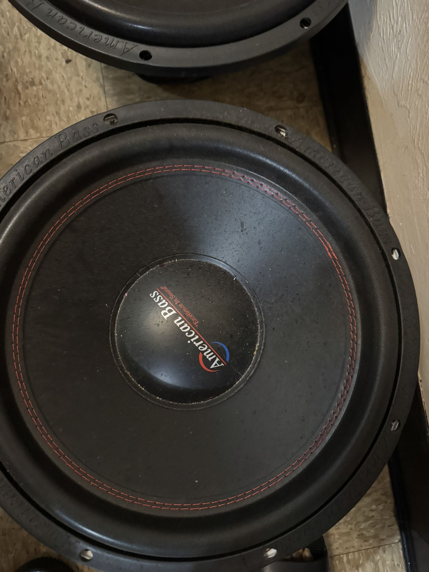 2 15inch American Bass Subs