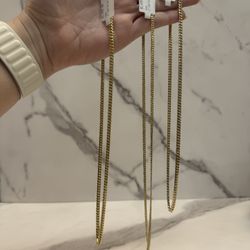 Gold Chains Cuban Link ,Details In The Description 