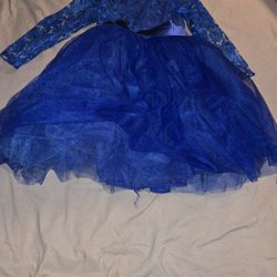 Flower Girl Dress Long Sleeves Lace Top Tulle Skirt Girls Lace Party Dresses
