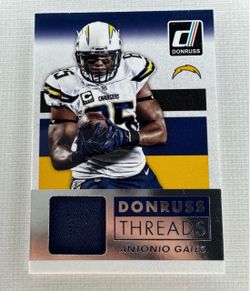 Antonio Gates Game Used Jersey Card ( San Diego Chargers HOF ) Panini Donruss $17