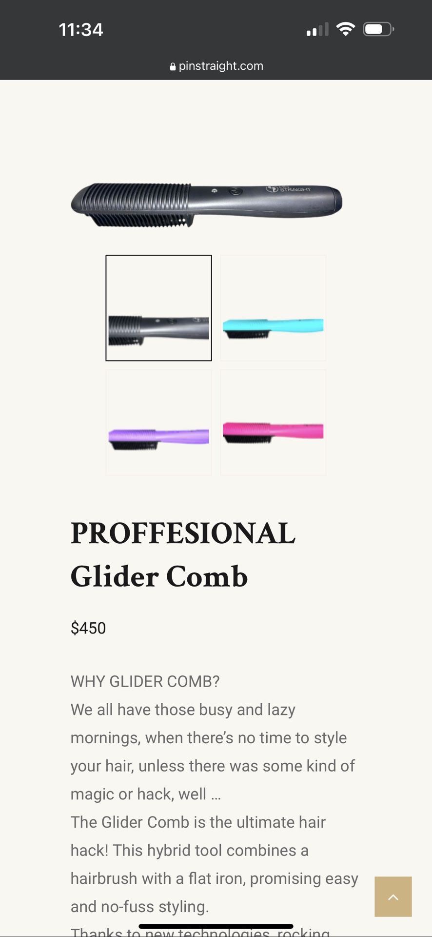 Professional Glider Comb