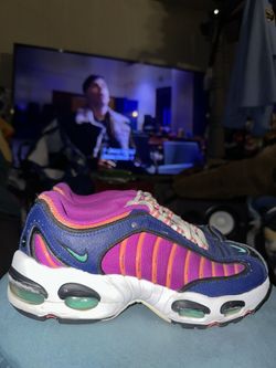 Nike Air Max Tailwind 4 Blue Void White Vivid Purple Size 5y Pre Owned