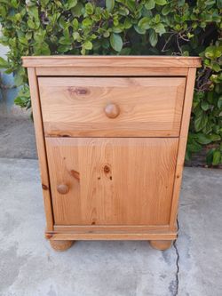 Wooden nightstand