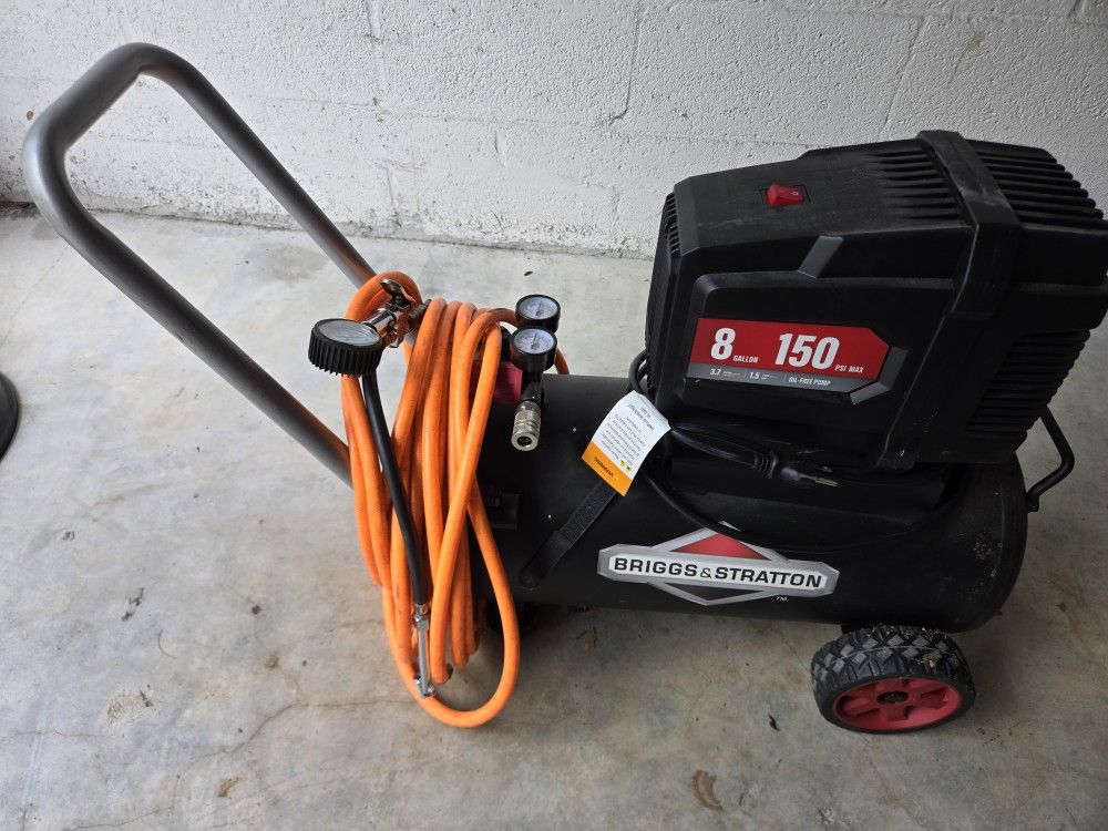 Air Compressor - Stanley 8 Gallon Oil-free 150 PSI