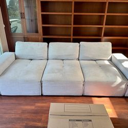 Grey Upholstered Couch / Sofa