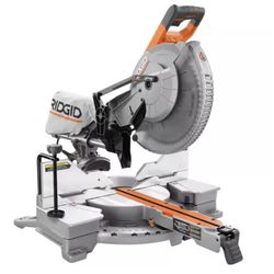 Ridge 15 Amp Corded 12 in. Dual Bevel Sliding Miter Saw