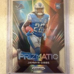 Jahmyr Gibbs Prizmatic Rookie Card