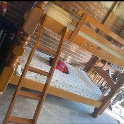 Vintage Wood Bunkbeds 
