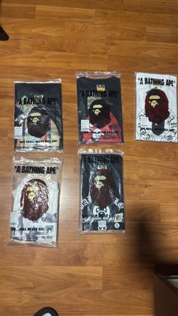 A Bathing Ape BAPE T-Shirts Lot of 5