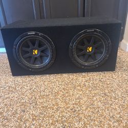 Kicker Dual 10” Subwoofers w/ Box (2 10s)