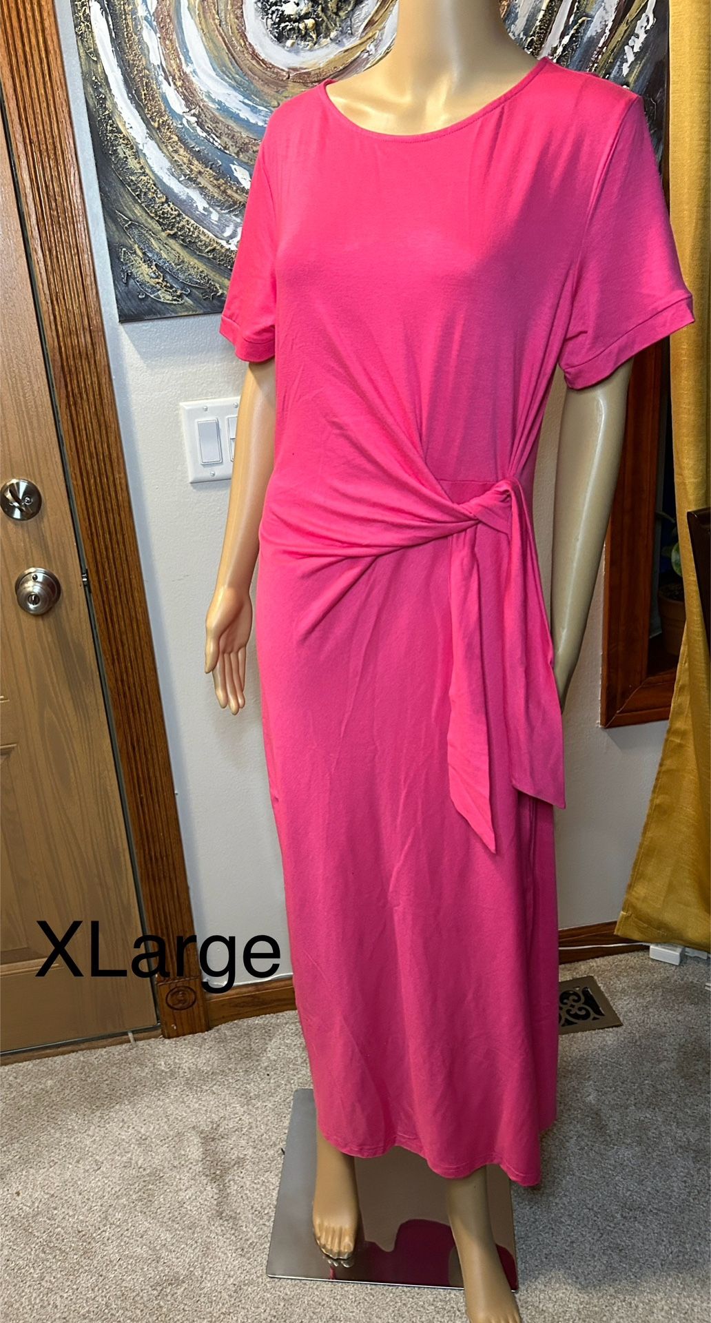 Pink Wrap Dress 