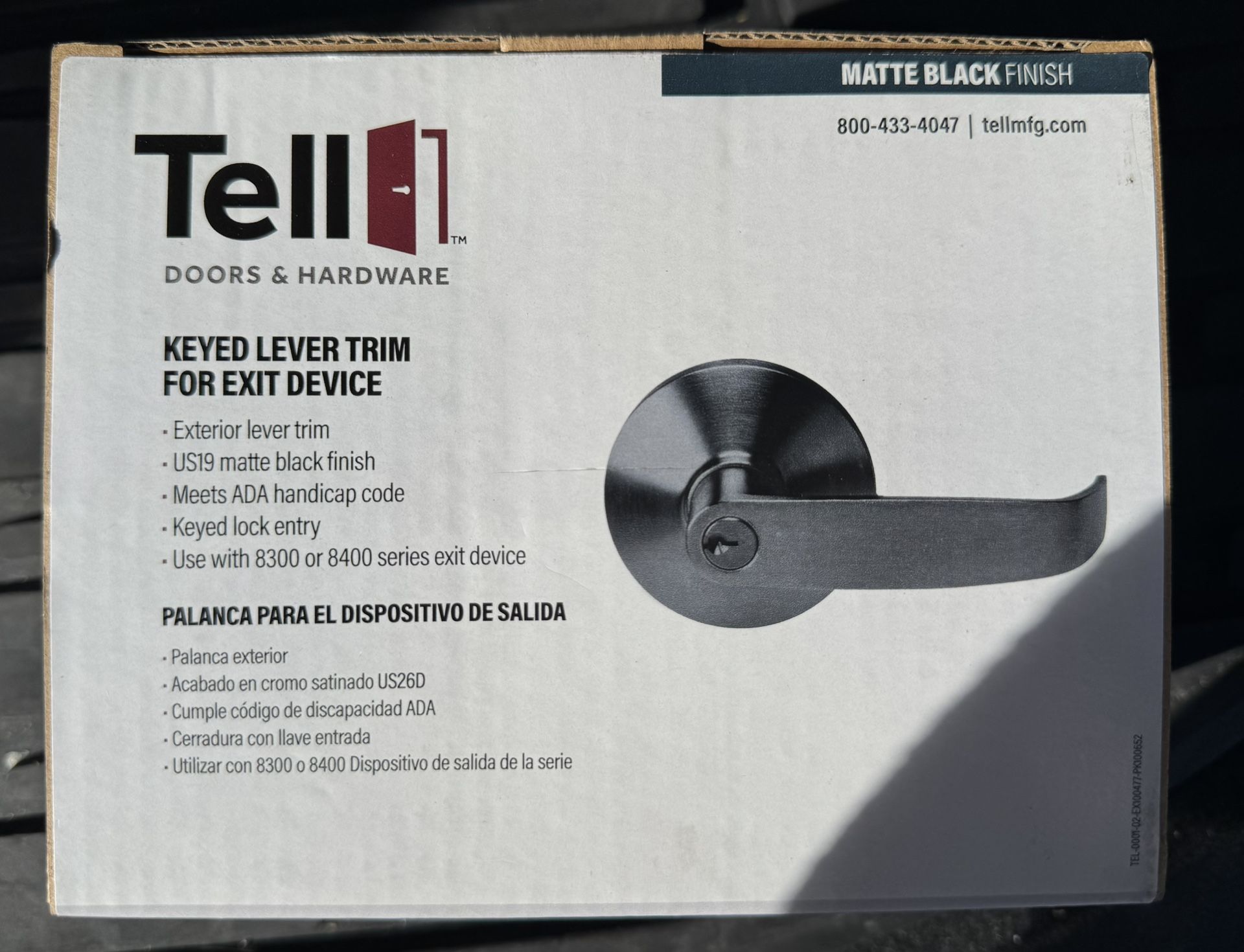 Brand New Commercial DOORS & HARDWARE KEYED LEVER TRIM FOR EXIT DEVICE