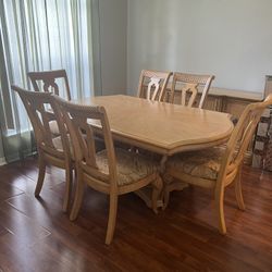 Dining Set 6 and Console 