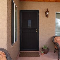 RELIABILT Pasadena 32-in x 81-in White Steel Universal Surface Mount Security Screen Door