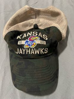 Kansas Jayhawks Camo Trucker Hat