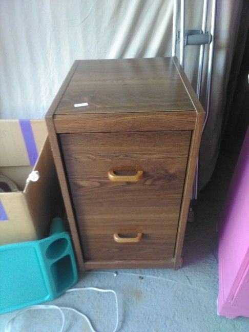 Wooden File Cabinet 