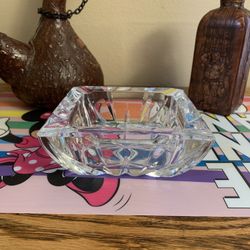 Vintage Lead Crystal Ashtray