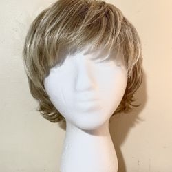Wig- Realistic Dark Blonde Short Wig