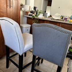 Set Of Two Breakfast Table Chairs/ Bar Stools