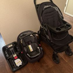 Graco Modes Travel System - Stroller + Infant Car Seat with base- Very Good Condition