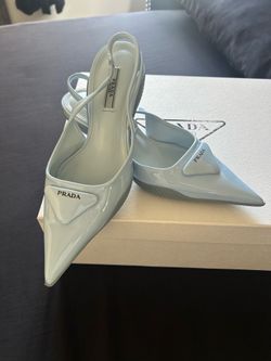 Prada Heels in baby blue