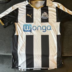 Newcastle United 2016/17 Home Football Shirt Soccer Jersey Puma Mens Parini Lrg 