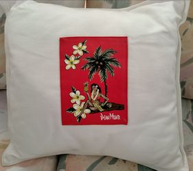 Dean Miller Surf Bedding Hula Girl Pillow