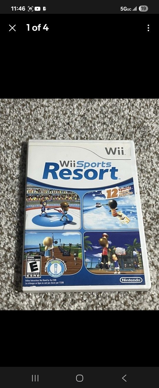 Nintendo Wii Sports Resort Game Excellent Condition 