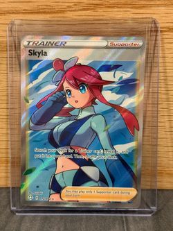 Pokémon Skyla Full Art Trainer Card