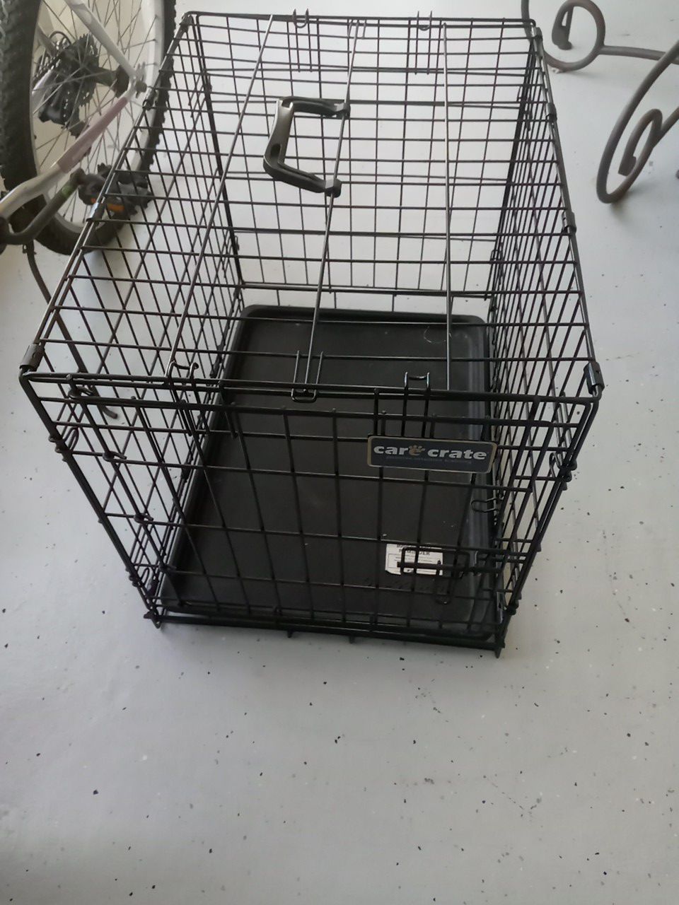 Car crate small pet cage