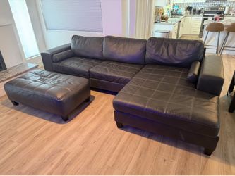 Couch with chase and ottoman