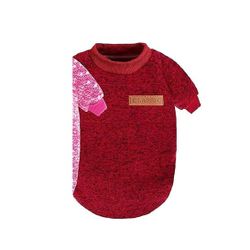 Cat Dog Sweater Classic Warm Pet Sweater Knitwear Warm Pajamas XL Red