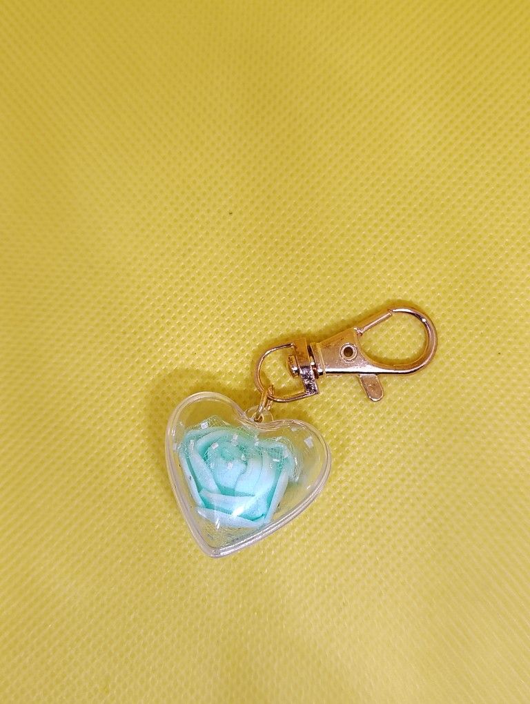 Captured My Heart With A Rose Keychain