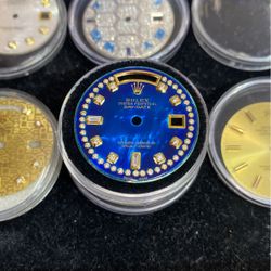 Rolex Blue Pearl Day Date 36mm Yellow Gold String Dial Buy Sale Trade