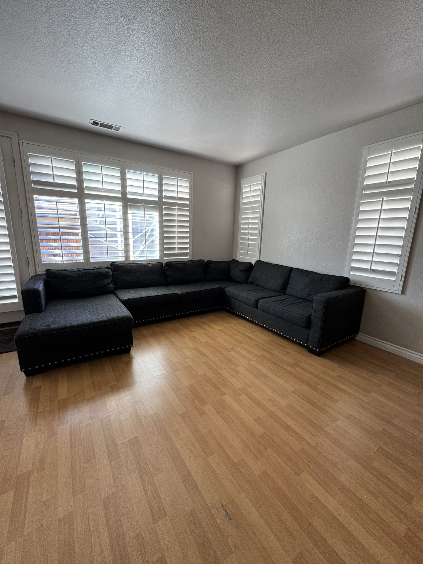 Sectional Couch - Charcoal 