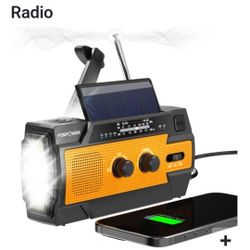 NEW Emergency Solar Hand Crank Power Bank Radio