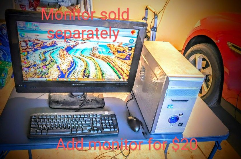 Ultra Budget Gaming PC: Xeon CPU, GTX 970, 12GB RAM, SSD+ HDD , WiFi. READ DESCRIPTION, $140 w/o monitor, $150 w/ 20"Monitor - NO LOWBALLS