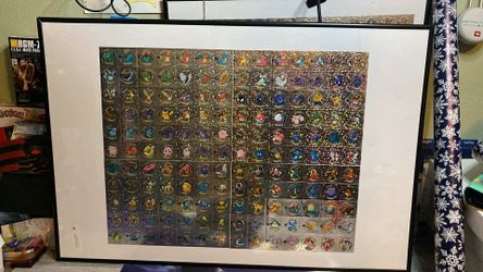 Framed Pokémon Uncut Sticker Sheets