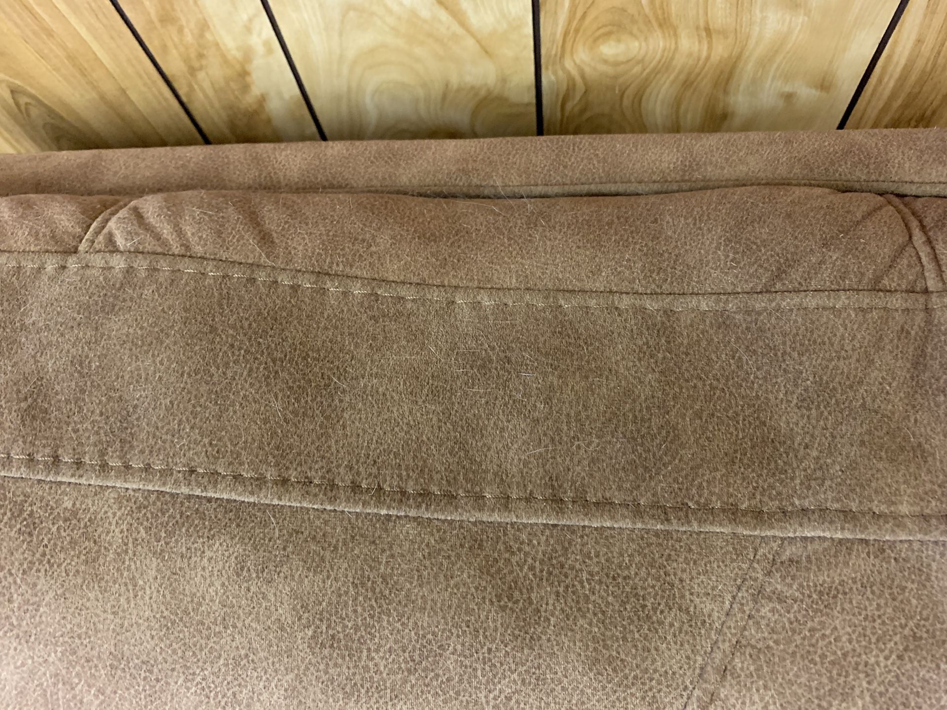 Couch, Suede Recliner Loveseat