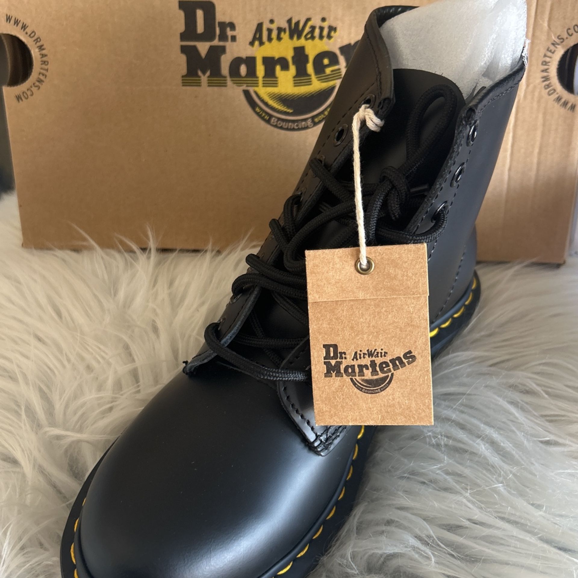 Dr. Martens Black Smooth Boots