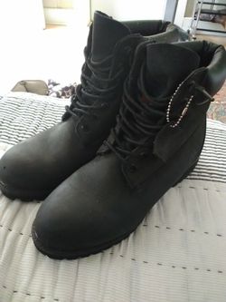 All Black Timberland boots