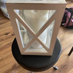 Candle Holder With A Candle 