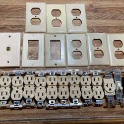 Electrical Outlets and Switch Plates 50 Total Pieces