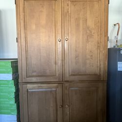 Solid Wood Armoire / Storage Cabinet – Excellent Condition
