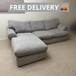 Gray Stanton Sectional Couch 🛋️- FREE DELIVERY 🚚 