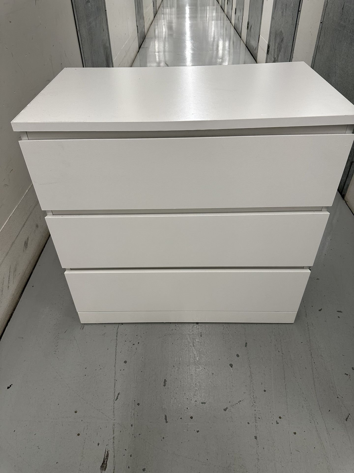 IKEA Malm 3 Drawer Dresser White