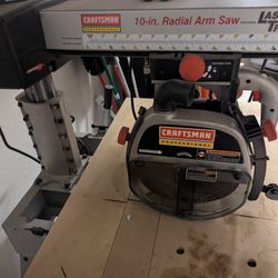 Craftsman 10in Radial Arm Saw with Laser Trac